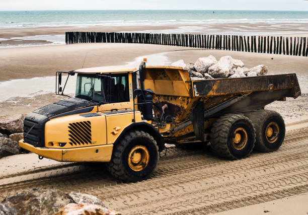 istock dumper truck in action 1127275871