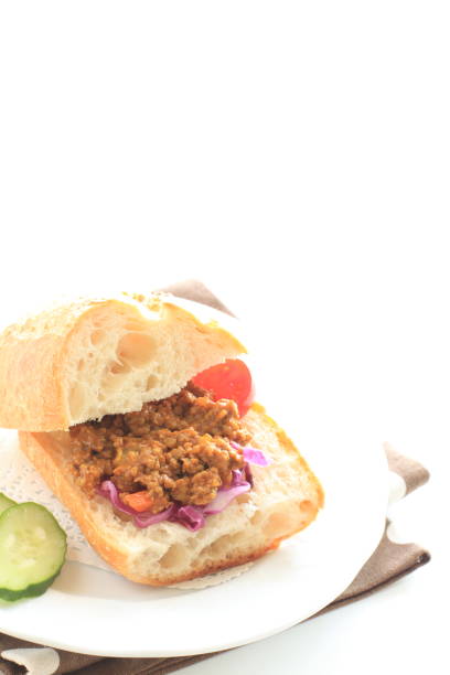 istock Keema curry and France bread sandwich 1127278838