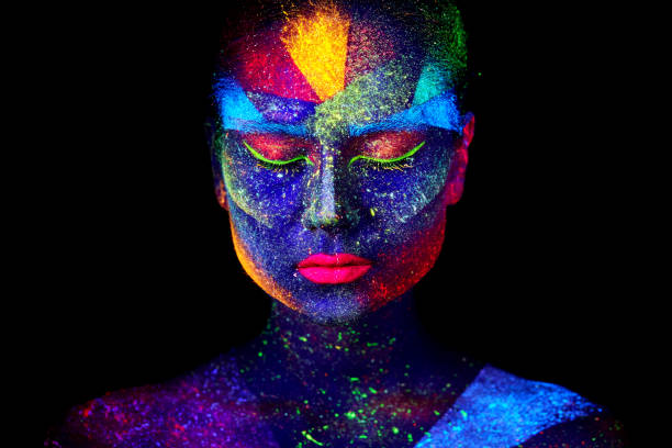 istock Close up UV abstract portrait 1127278942