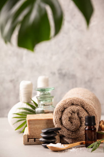 istock Accessories for spa procedures. Natural ingredients for beauty 1127280141