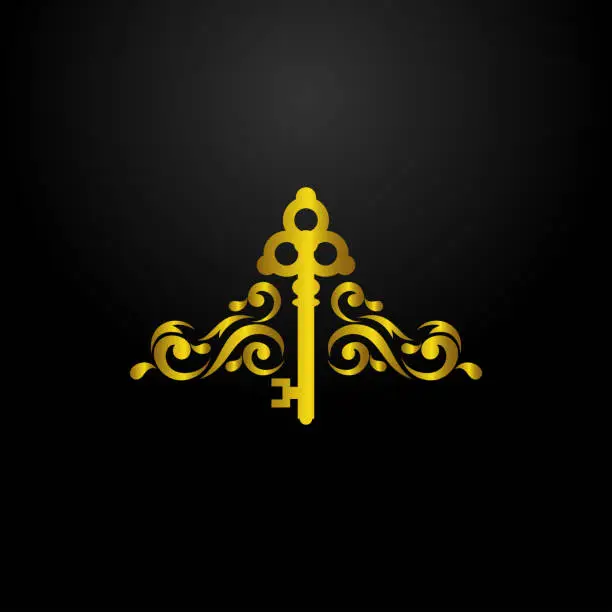 Vector illustration of Luxury Key Logo
