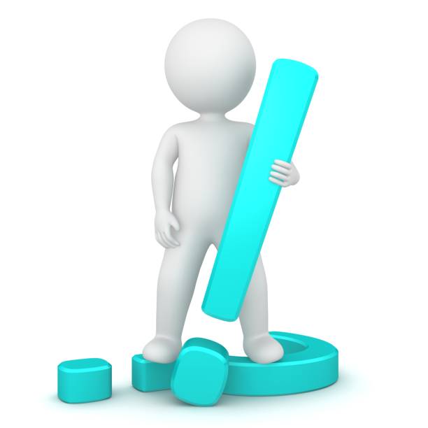 istock exclamation point decision punctuation mark sign 3d turquoise question mark answering stick figure man person symbol q and a icon problems and solution template 1127283736