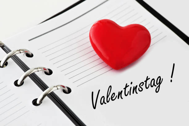 Valentines Day Calendar and Heart