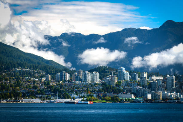 north vancouver - burrard inlet bildbanksfoton och bilder