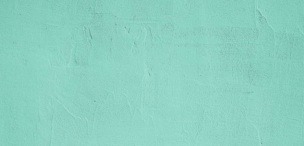 textura de parede de gesso grunge decorativo luz verde. - teal color - fotografias e filmes do acervo