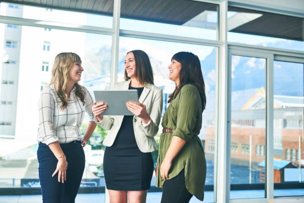 istock Advancing their way through business together 1127300673