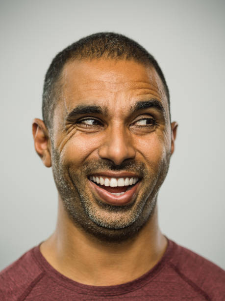 istock Real pakistani man with excited expression looking to the side 1127302447
