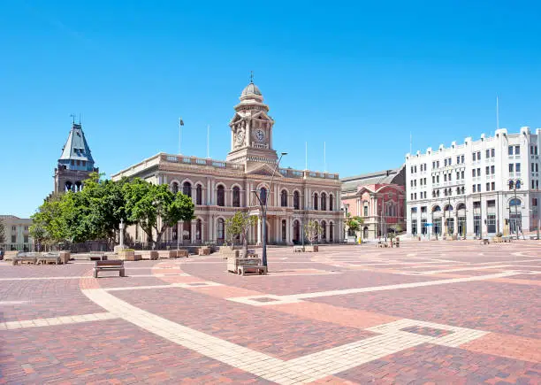 The Market Square in the heart of the Port Elizabeth town centre is an historical icon in this old coastal town -home to the colonial style City Hall, which dates back to the mid-1800’s. Its clock tower was added in 1883, the entire structure named as a National Monument in 1973