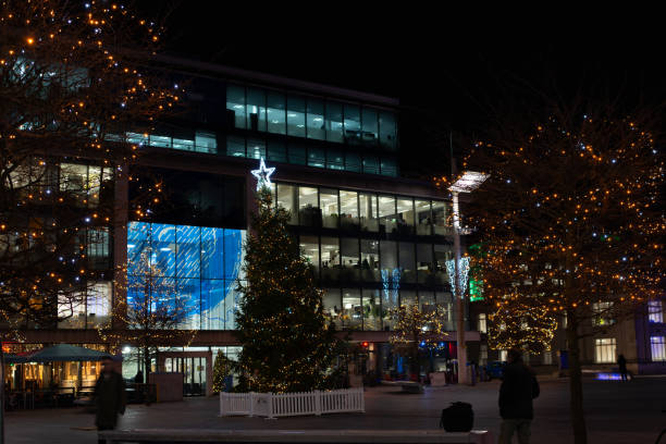 istock Guildhall square in Southampton on Christmas night 1127314276