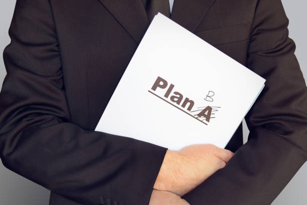 документ плана b - plan letter b change planning стоковые фото и изображения