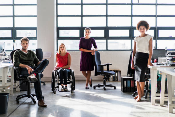 istock Portrait of business people in creative office 1127321802