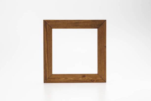istock Wooden frame for painting or picture on white background 1127323065