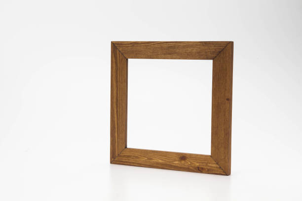 istock Wooden frame for painting or picture on white background 1127323069
