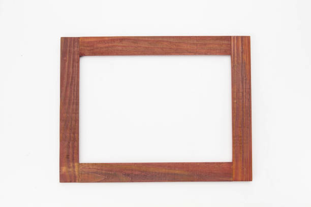istock Wooden frame for painting or picture on white background 1127323120