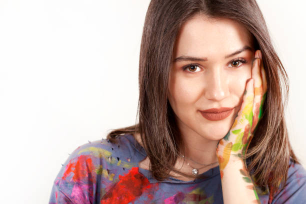 istock beautiful artist woman painter 1127329211