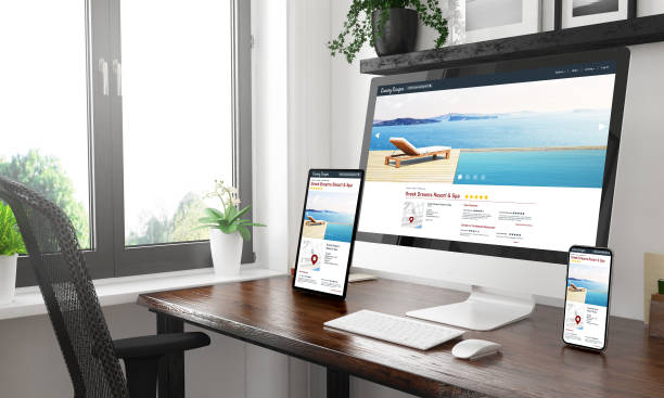 istock black and white desktop with three devices showing rating directory 1127330636