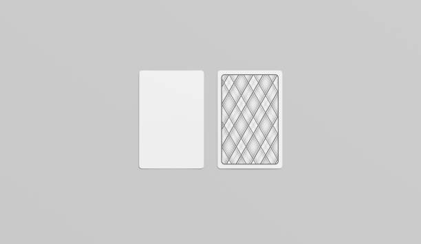 istock Blank white playing cards face and shirt mockup, isolated 1127335518