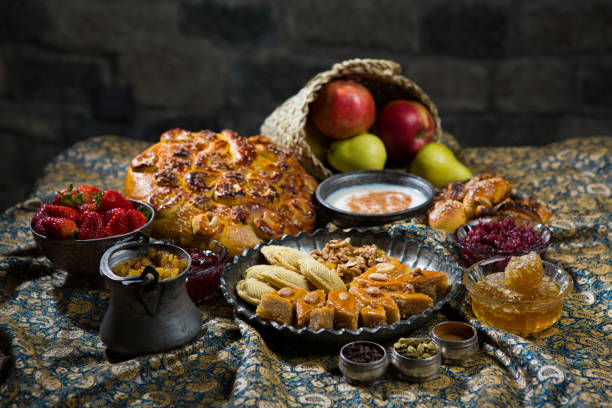 istock Traditional festive Azerbaijan sweet cuisine 1127339068