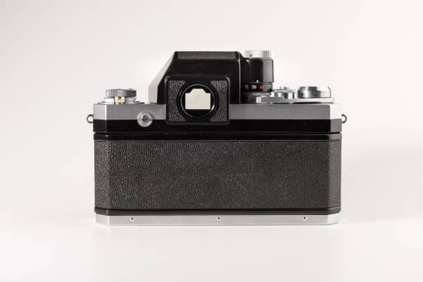 istock An old film camera is isolated on a white background 1127341494