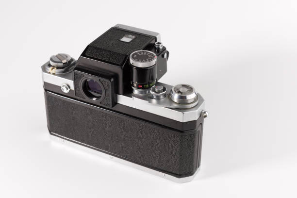 istock An old film camera is isolated on a white background 1127341509