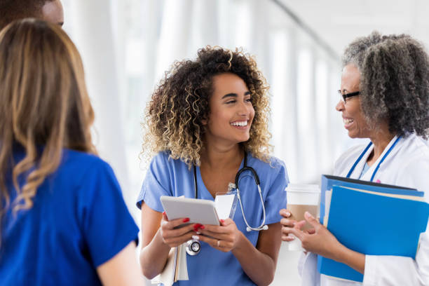 istock Smiling healthcare professionals 1127343891