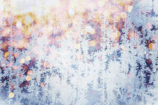 imágenes de la naturaleza del invierno. estaciones del año. enfoque selectivo. naturaleza. - heart shape snow ice leaf fotografías e imágenes de stock