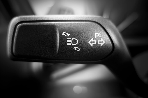 Turn signal switch in the car