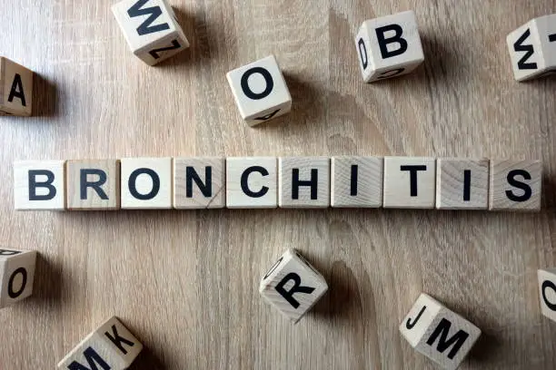 Photo of Bronchitis word from wooden blocks