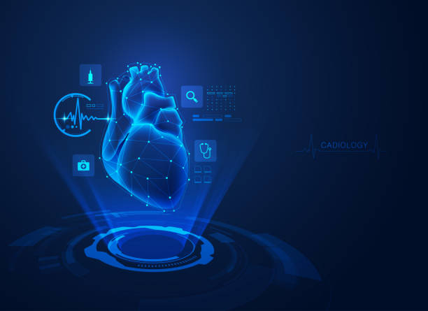 кардиология - stethoscope human cardiovascular system pulse trace healthcare and medicine stock illustrations