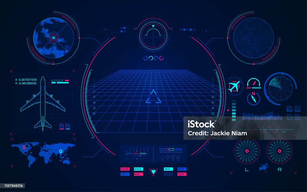 technologie d’aviation - clipart vectoriel de Avion libre de droits