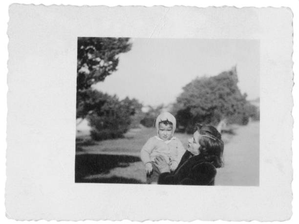 istock Young Mother with her baby in 1949 1127347184