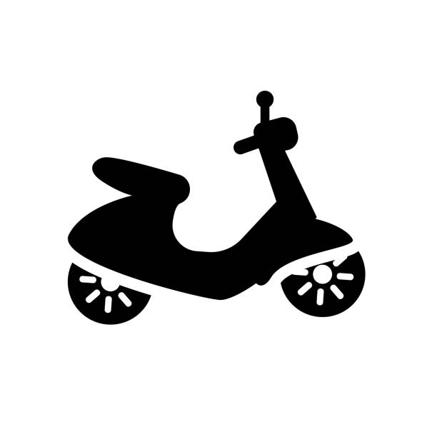 ilustrações de stock, clip art, desenhos animados e ícones de vespa icon. trendy vespa logo concept on white background from transportation collection - vespa scooter