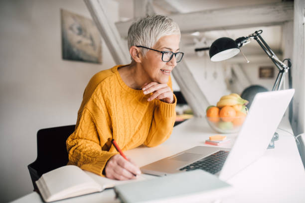 istock Woman working from home 1127353969