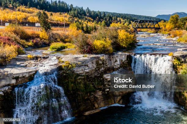 The Valley From The Top Of The Falls Lundbreck Falls Provincial Recreation Area Alberta Canada Stock Photo - Download Image Now