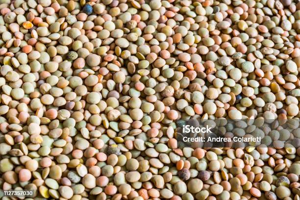 Large Quantity Of Lentils Stock Photo - Download Image Now - Backgrounds, Abundance, Agriculture