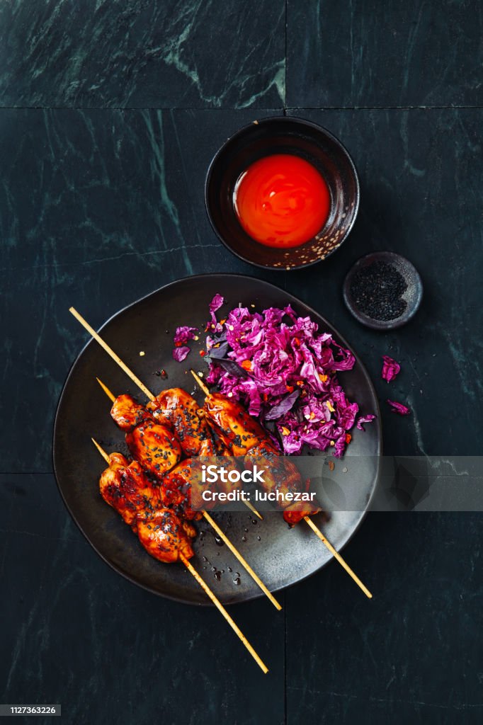 Japanese Chicken Skewers - Negima Yakitori