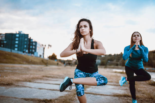 istock Warming Up Before Jogging In Yoga Position 1127363934