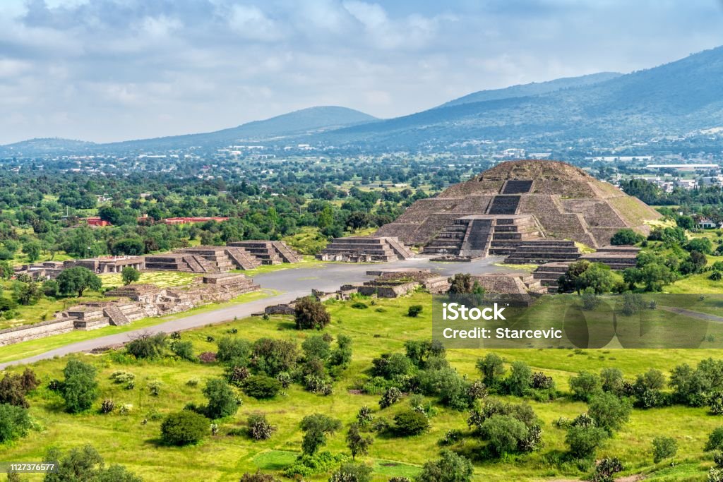 Teotihuacán Pyramids outside Mexico City Teotihuacan Stock Photo