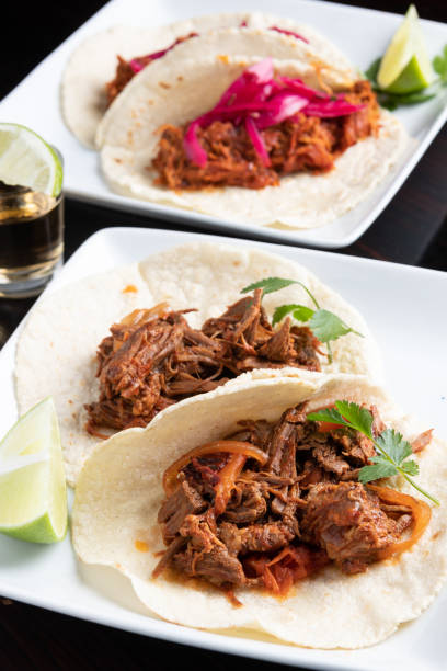 istock Assorted Mexican tacos -beef, al pastor, cochinita pibil (mexican pulled pork) 1127379151