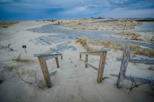 istock View of the sandy parking lot at Race Point Beach in Cape Cod National Seashore 1127380983
