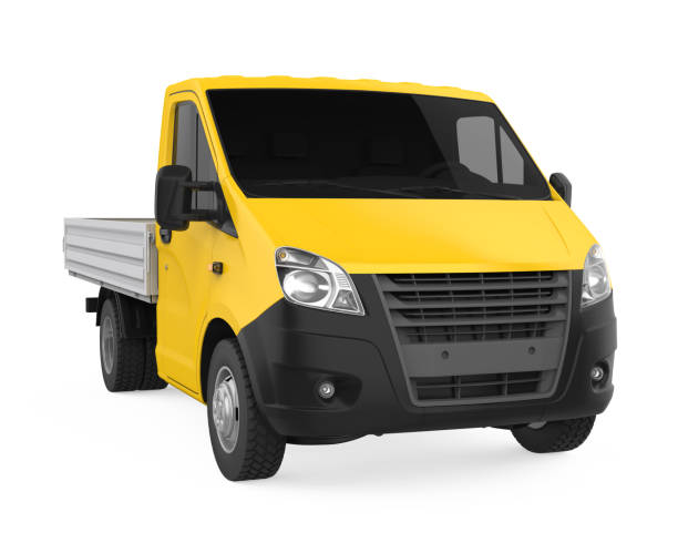 istock Yellow Pickup Truck Isolated 1127384687