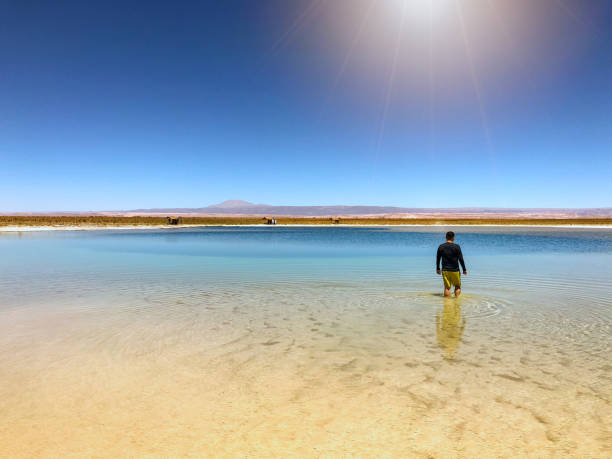 istock Tourist having fun in the Atacama desert. 1127385088