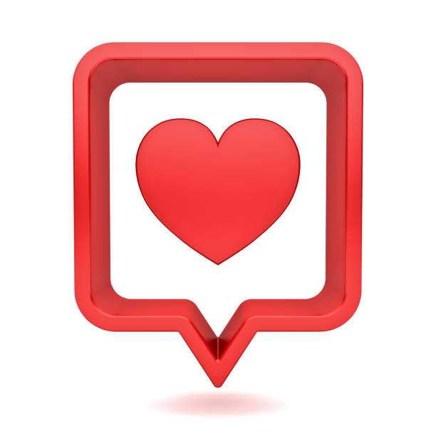 istock 3d social media notification like heart icon in red rounded square pin isolated on white background with shadow 3D rendering 1127386017
