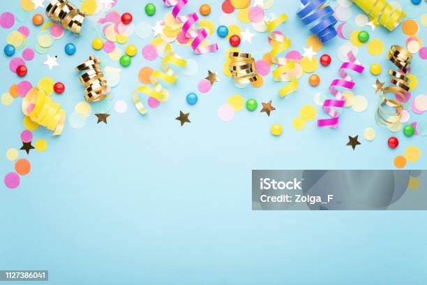 Birthday Party Background Stock Photo - Download Image Now - Backgrounds, Birthday, Celebration