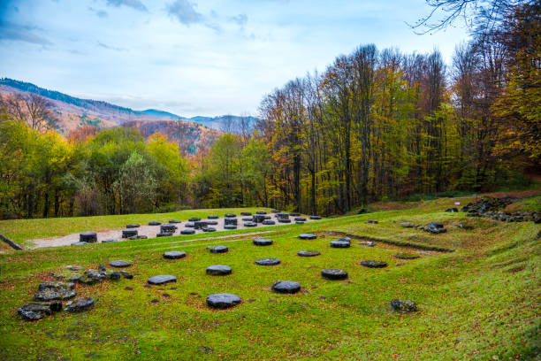 istock Old ruins in Carpathian Mountains 1127389779