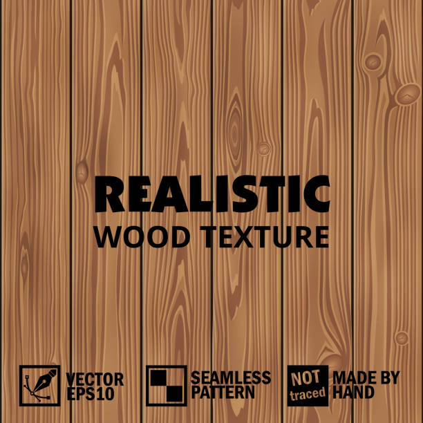 realistyczna wektorowa drewniana faktura. edytowalne, płynne tło - nature pattern parquet floor material stock illustrations