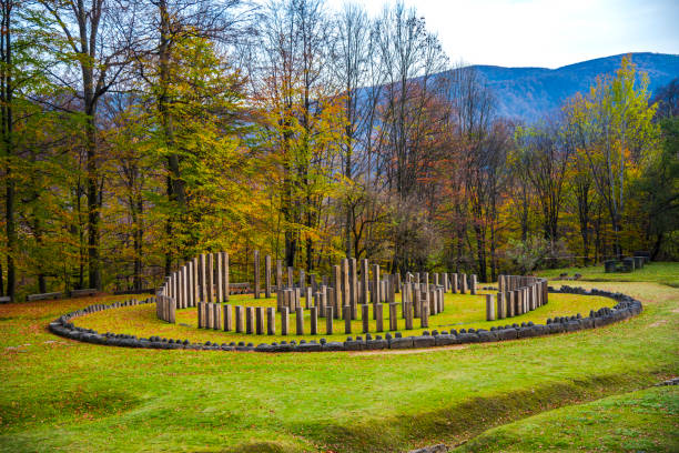 istock Old ruins in Carpathian Mountains 1127390569