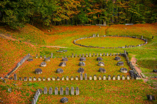 istock Old ruins in Carpathian Mountains 1127390571