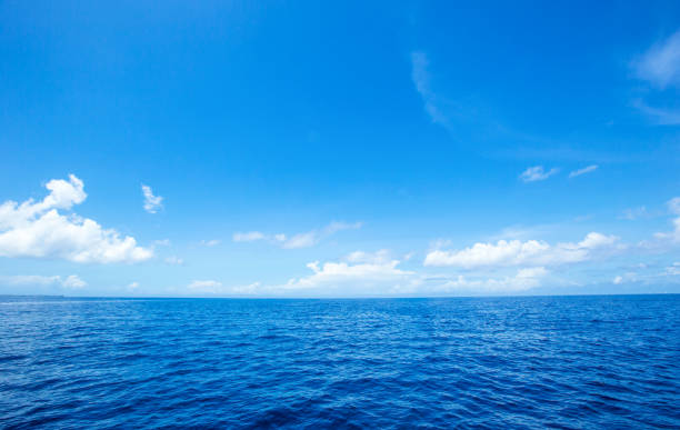 istock Beautiful sky and blue sea 1127390672