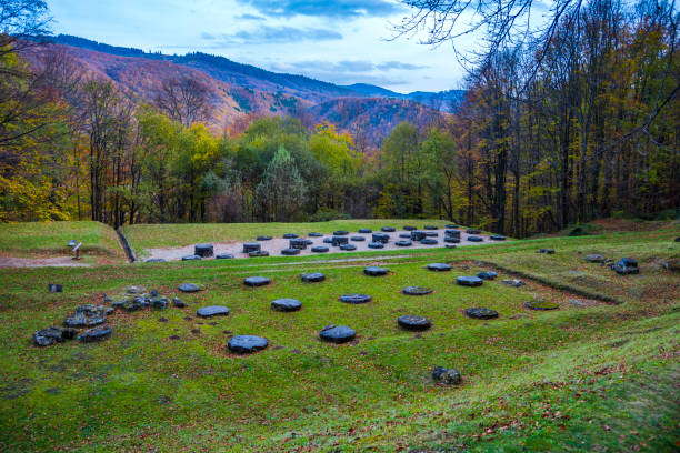 istock Old ruins in Carpathian Mountains 1127391981